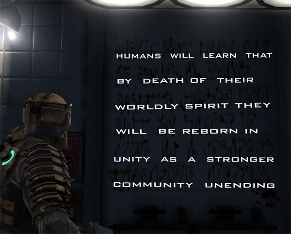 dead space necromorph language translation