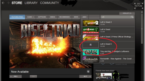 Left 4 Dead on Steam