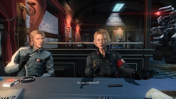 Wolfenstein: The New Order gameplay clip shows tense scene, B.J. faces  villainess Frau Engel - Neoseeker