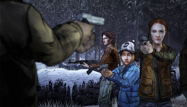 Here’s two screens from The Walking Dead S2: Amid the Ruins