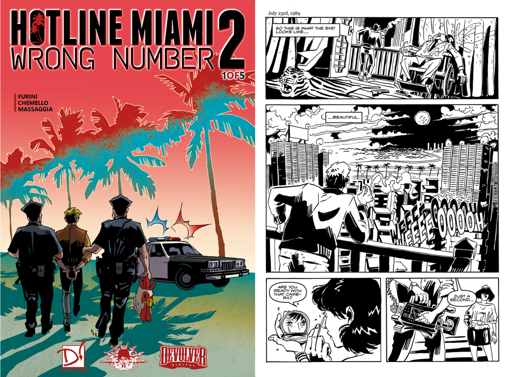 Parts 1 and 2 of Hotline Miami 2 digital comic series now available for free on Steam