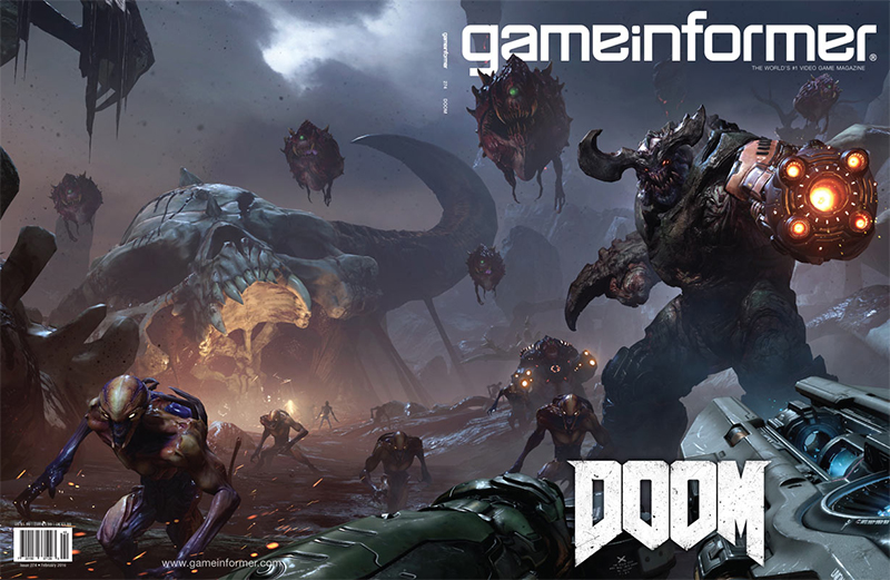 Doom makes Game Informer’s February Cover