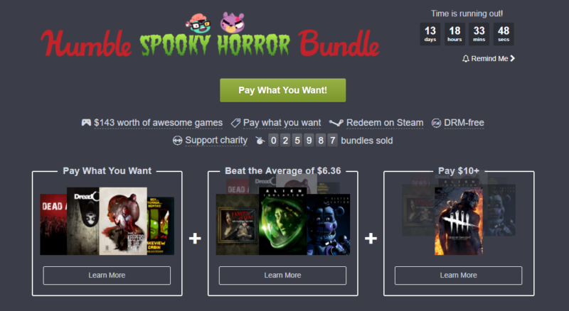 Humble Spooky Horror Bundle Includes Alien: Isolation, DreadOut, Layers of Fear, and More