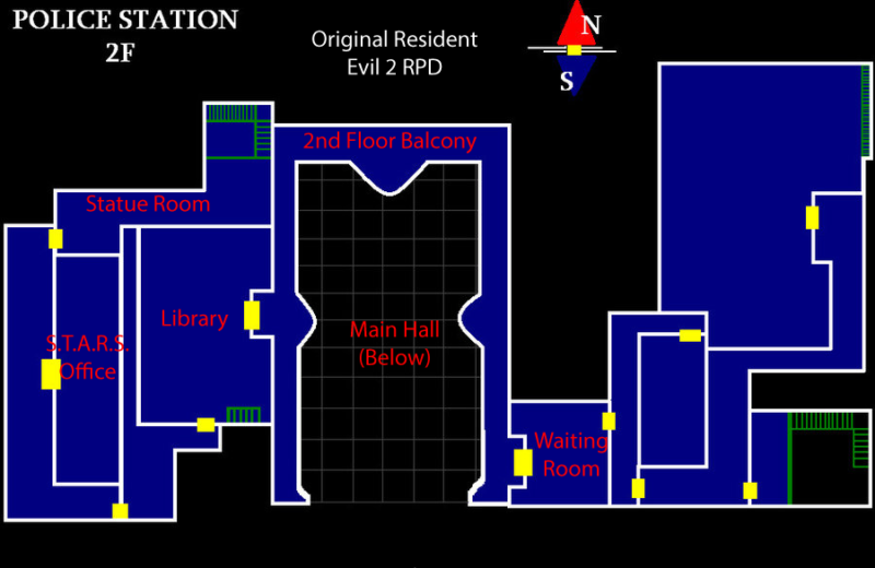 fastest path resident evil 2 remake map