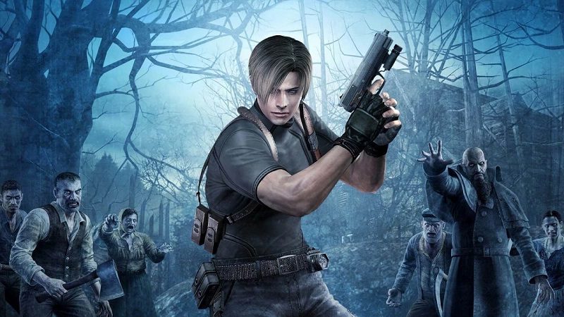 Resident Evil 4 promo shot showing Leon facing the camera