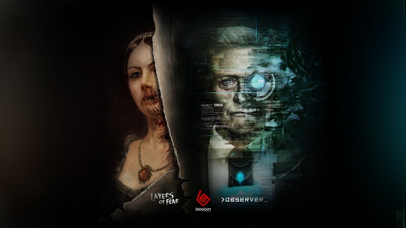 Bloober Team wallpaper showing images from Layers of Fear and Observer