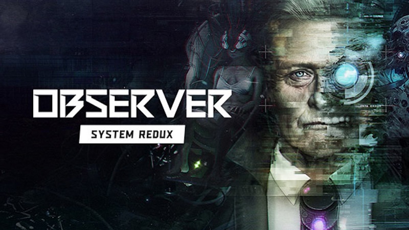 Boxart for Observer: System Redux showing Rutger Hauer's character to one side.