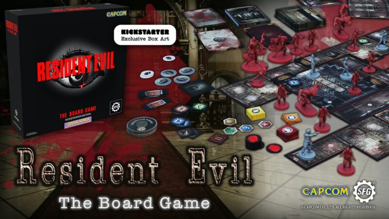 Resident evil 2 board game retro pack Kickstarter exclusive Capcom SFG