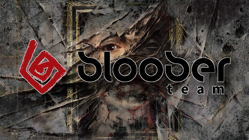 Mysterious image from Bloober Team showing a torn painting, suggesting Layers of Fear.