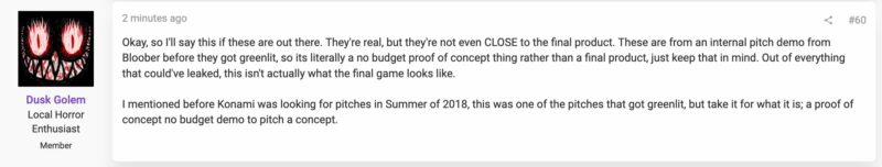 Silent Hill 2 Remake Leaked Screenshots Are Taken From Internal Pitch Demo; Several People Who Worked on the Original Are Working on the Remake - Rumor