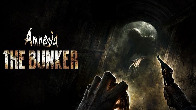 The Amnesia: The Bunker logo on a dark background.