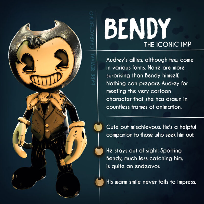 GlowintheDark Action Figures Set  Dark Revival Cartoon Bendy Sammy  Ink Audrey and Ink Bendy  Walmartcom