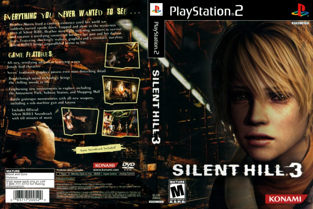 Silent Hill 3 PlayStation 2 Video Game Excellent PS2 Complete W/ Soundtrack