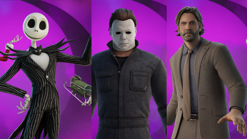 Jack Skellington, Alan Wake, and Michael Myers hit the griddy!🥶 #fort