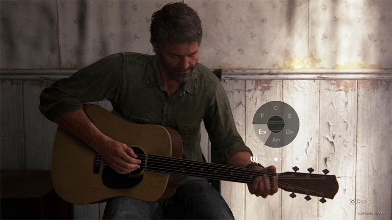 Playing guitar in The Last of Us Part II Remastered