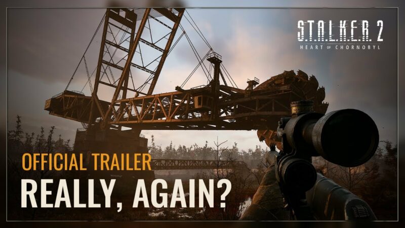 STALKER 2: a huge excavator in the background.