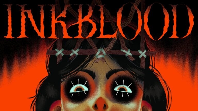 PAX West 2026: The words "Inkblood" with an image of a creepy, girl-like face staring at us beneath it,